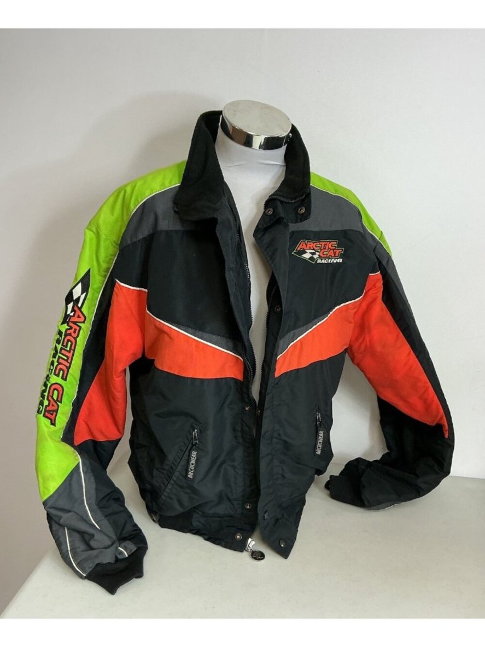 Vintage Arctic Cat Jacket Ski Doo Snowmobiling Mens XL
